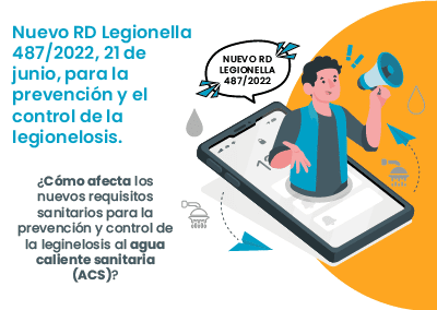 Nuevo RD Legionella 487/2022: ¿Cómo afecta al ACS?