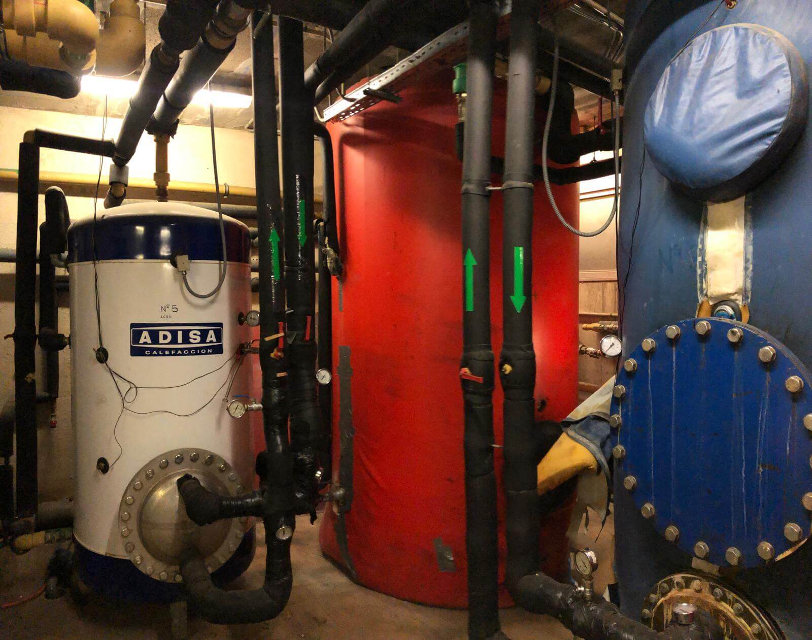 Instalación con acumulación convencional